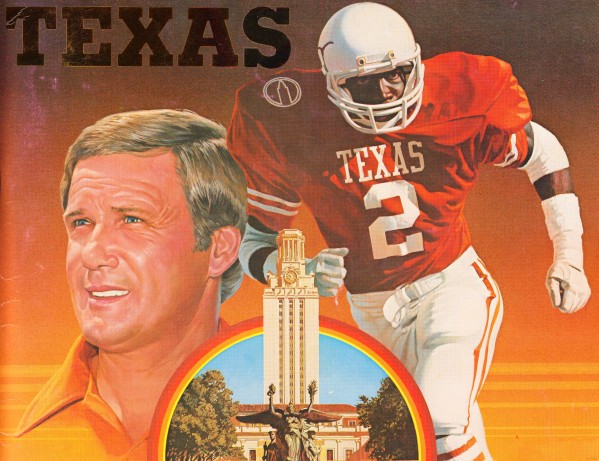 Vintage Texas Longhorns Football Art Poster Print